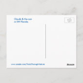 Dreams wenst Clouds sun Briefkaart (Achterkant)