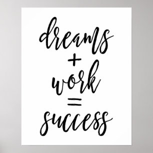 Dreams + Werk = Poster succes