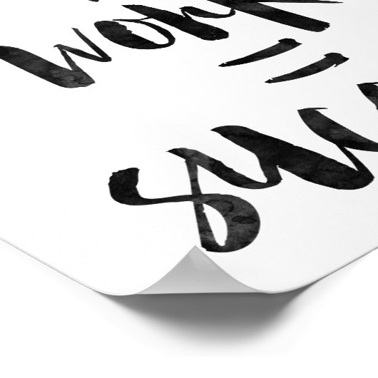 Dreams + Werk = Succes Poster (Hoek)