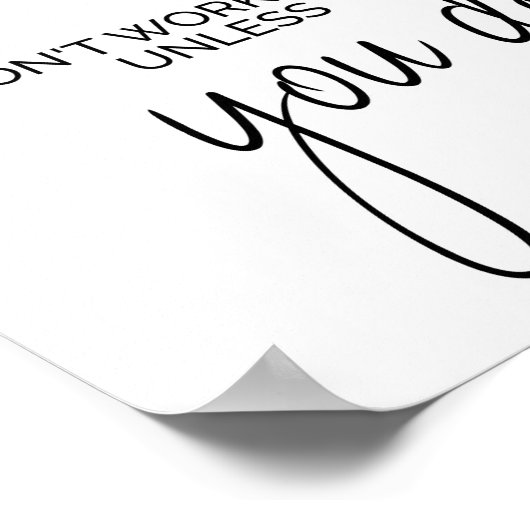 Dreams werken alleen als je dat doet, inspirerend poster (Hoek)