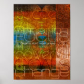 Dreams werken alleen als je dat doet. poster (Voorkant)