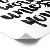 Dreams werken alleen als je dat doet poster (Hoek)