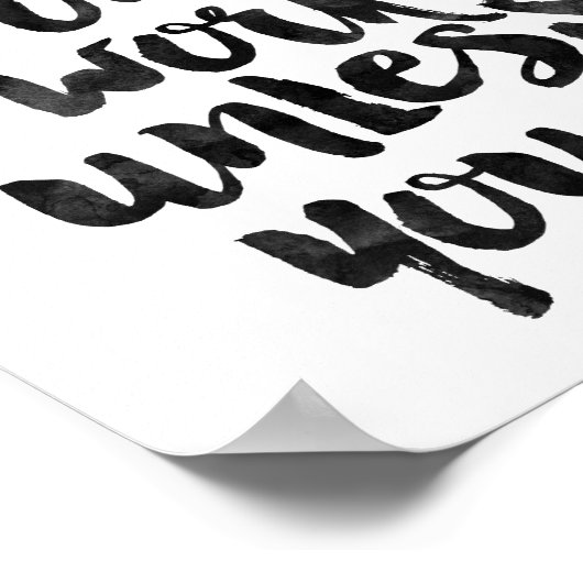 Dreams werken alleen als je dat doet poster (Hoek)