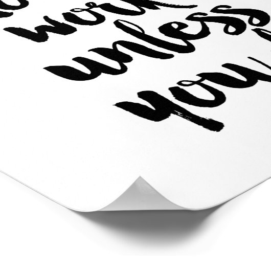 Dreams werken alleen als je dat doet poster (Hoek)