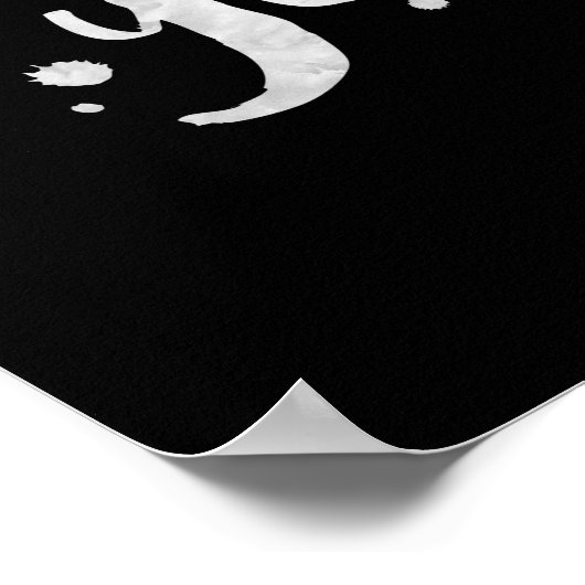 Dreams werken niet tenzij - Inspirerend Poster (Hoek)