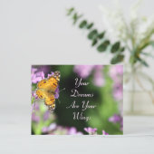 Dreams & Wings Butterfly Fotografie Briefkaart (Staand voorkant)