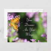 Dreams & Wings Butterfly Fotografie Briefkaart (Voorkant / Achterkant)
