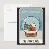 Dreams Within Reach Snow Globe Christmas Feestdagenkaart (Voorkant / Achterkant)