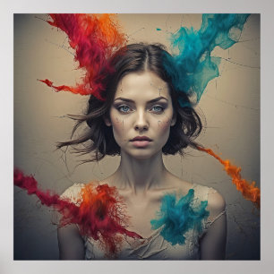 Dreamscape Beauty - ETHERISCHE Kunst Poster