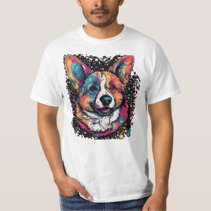 Dreamscape: Etherische Welsh Corgi Surrealist Digi T-shirt
