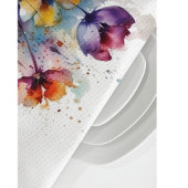 Dreamscape Garden: Abstracte Waterverf bloemen Theedoek