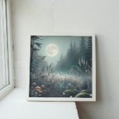 "Dreamscape Glow – Enchanted Twilight Meadow Canvas Afdruk