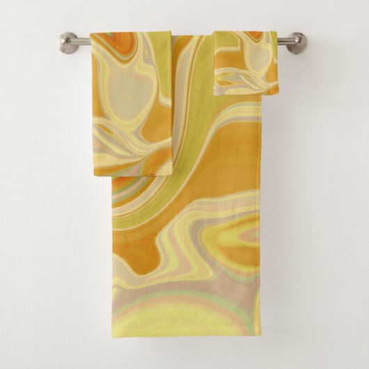 Dreamscape in Gold Bad Handdoek (Insitu)