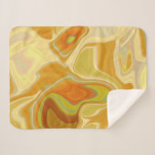 Dreamscape in Gold Sherpa Deken (Voorkant (horizontaal))