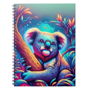 Dreamscape Koala – Neon Jungle Kunst Notitieboek
