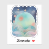 Dreamscape Open Boek Universum Sticker (Vel)