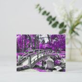 Dreamscape Paarse Bos Briefkaart (Staand voorkant)