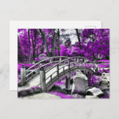 Dreamscape Paarse Bos Briefkaart (Voorkant / Achterkant)