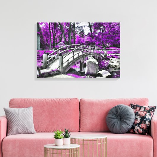 Dreamscape Paarse Bos Canvas Afdruk (Insitu (Woonkamer))