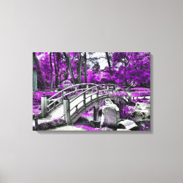 Dreamscape Paarse Bos Canvas Afdruk