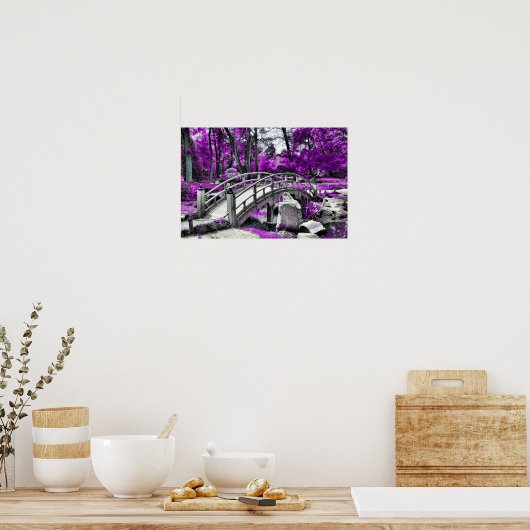 Dreamscape Paarse Bos Poster (Keuken)