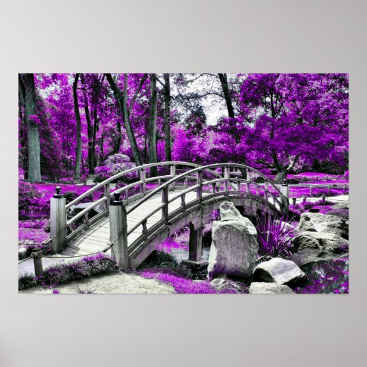 Dreamscape Paarse Bos Poster (Voorkant)