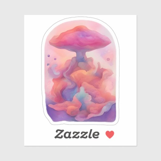 Dreamscape-paddenstoel Sticker (Vel)