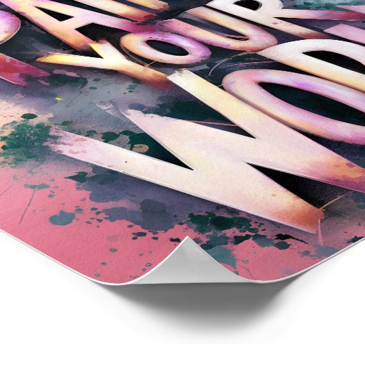 Dreamscape-typografie Poster (Hoek)