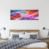 "Dreamscape Waves" Hedendaagse Abstracte kunst Canvas Afdruk (Insitu (Slaapkamer))