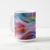 "Dreamscape Waves" Hedendaagse Abstracte kunst Koffiemok (Voorkant links)