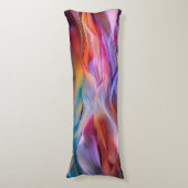 "Dreamscape Waves" Hedendaagse Abstracte Kunst Lichaamskussen (Voorkant Verticaal)