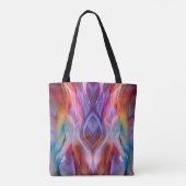 "Dreamscape Waves" Hedendaagse Abstracte Kunst Tote Bag (Achterkant)