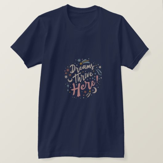 Dreamscapes: Waar dromen bloeien T-shirt (Design voorkant)