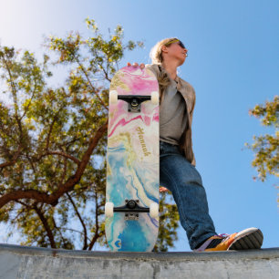 Dreamsicle Swirl gepersonaliseerd Persoonlijk Skateboard
