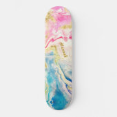 Dreamsicle Swirl gepersonaliseerd Persoonlijk Skateboard (Voorkant)