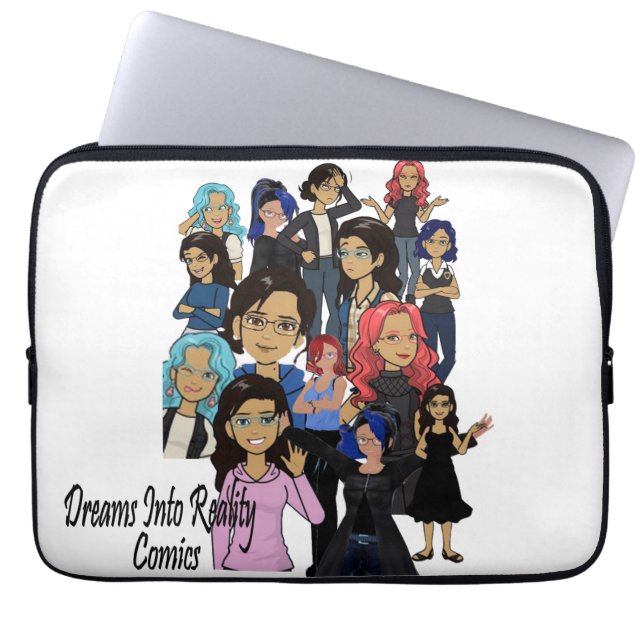 DreamsIntoRealityComics Ashlyn Tempest Hoesje Art Laptop Sleeve (Voorkant)