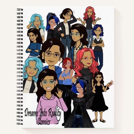 DreamsIntoRealityComics Ashlyn Tempest Hoesje Art Notitieboek (Voorkant)