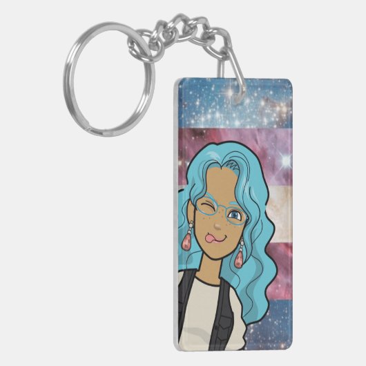 DreamsIntoRealityComics Ashlyn Tempest Hoesje Art Sleutelhanger (Voorkant Links)