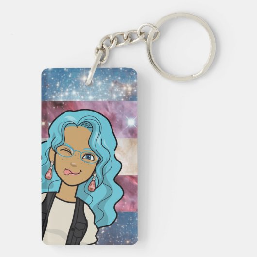 DreamsIntoRealityComics Ashlyn Tempest Hoesje Art Sleutelhanger (achterkant)