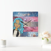 DreamsIntoRealityComics Ashlyn Tempest Hoesje Art Vierkante Klok (Huis)