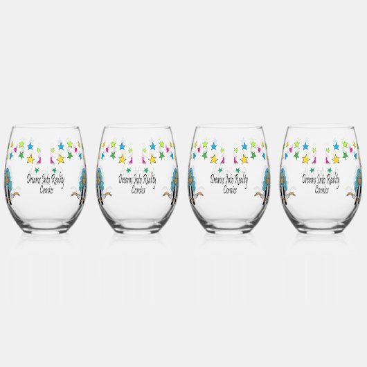 DreamsIntoRealityComics Ashlyn Tempest Hoesje Art Wijnglas Zonder Voet (Achterkant)