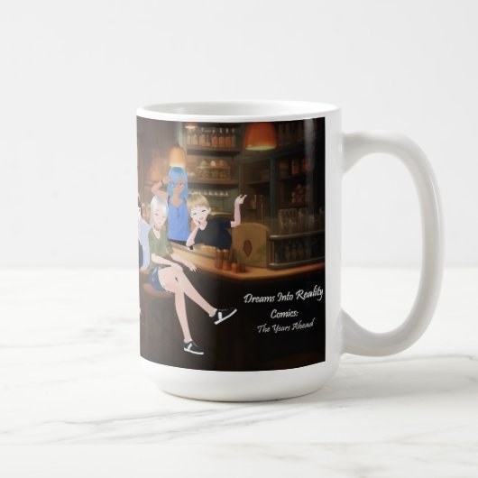 DreamsIntoRealityComics De bar Hoesje kunst Koffiemok (Rechts)