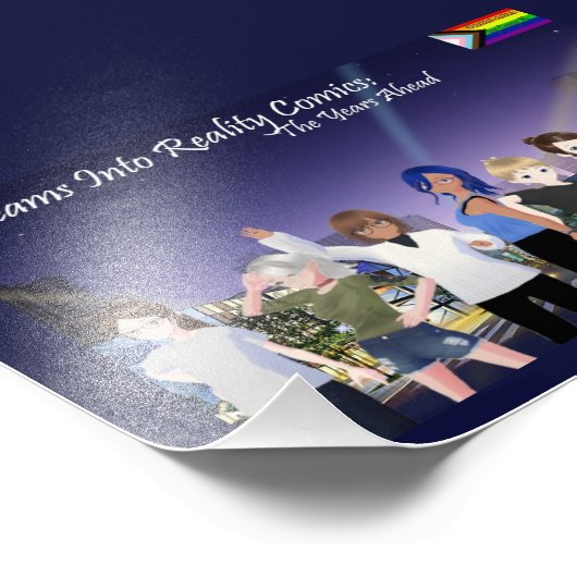 DreamsIntoRealityComics De jaren die voor ons ligg Foto Afdruk (Hoek)