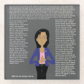 DreamsIntoRealityComics herdenkingsdag Glazen Onderzetter (Voorkant)