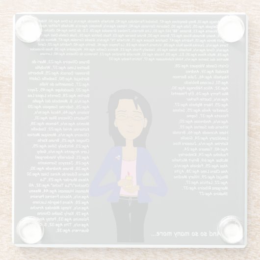 DreamsIntoRealityComics herdenkingsdag Glazen Onderzetter (Achterkant)