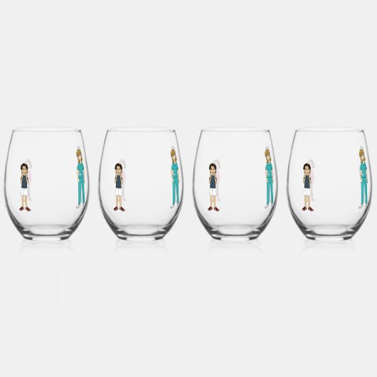 DreamsIntoRealityComics Het Fam Hoesje Kunst Wijnglas Zonder Voet (Links)