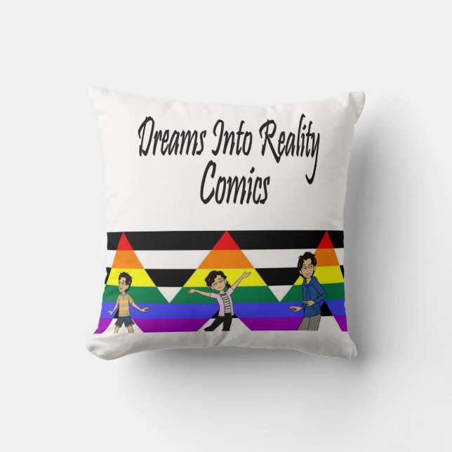 DreamsIntoRealityComics Het Kinder Hoesje Kunst Kussen (Voorkant)