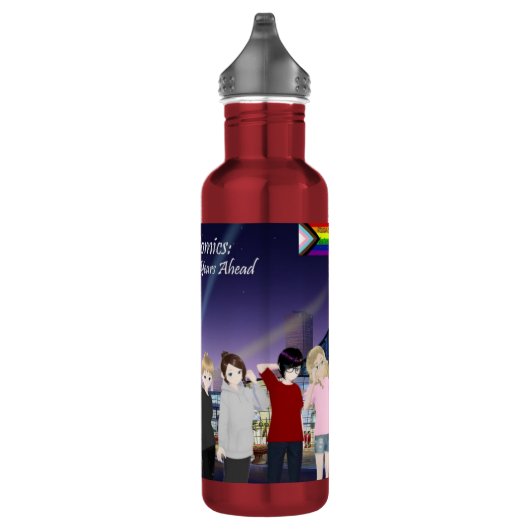 DreamsIntoRealityComics Hoesje Art Waterfles (Rechts)