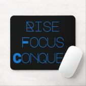 Dreamtech_Inc: Rise, Focus, Conquer Bureaumatten Muismat (Met muis)