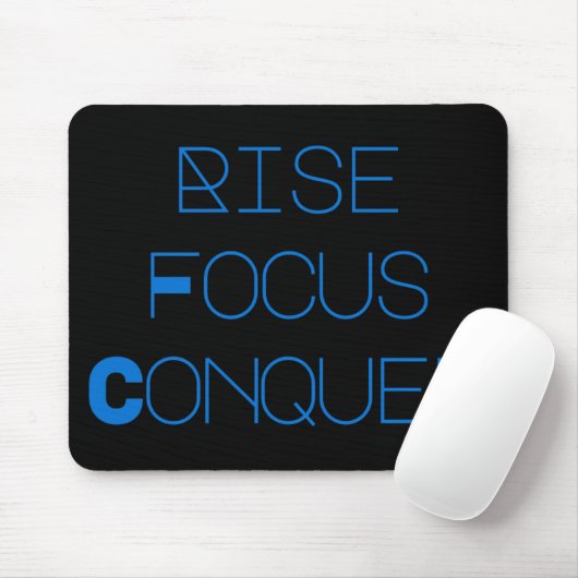 Dreamtech_Inc: Rise, Focus, Conquer Desk Mats Muismat (Met muis)